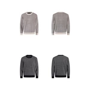 [백화점][ANDZ] 앤드지 25 FW 셔닐사 스트라이프 라운드 풀오버 스웨터 2종 1택(BHF4ER1102)