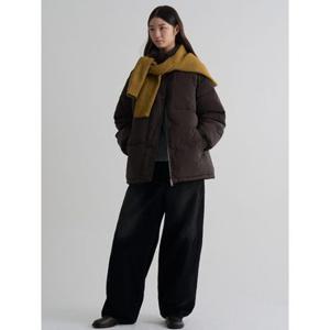 (355Y38LY2D) [에잇세컨즈] 글로시 중기장 패딩  브라운