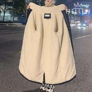 [헬렌] 겨울 아우터 롱 야상 양털 안감 점퍼 헤이트양털점퍼 O-700