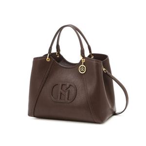 헤지스 액세서리 26SS 버건디 로고장식 가죽 토트백 HIBA6E511D2