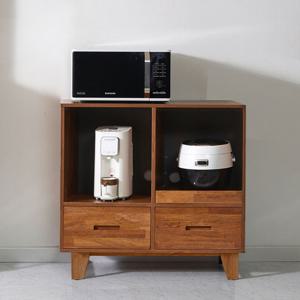 셀레스타 고무나무 원목 주방수납장 서랍형 900 렌지대