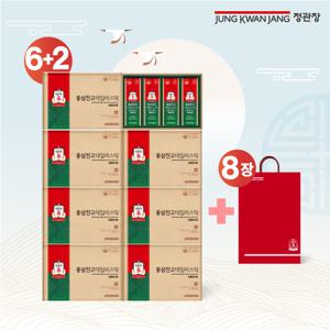 정관장 홍삼진고 데일리스틱 홍삼스틱 6+2박스(10g*160포)+쇼핑백8장