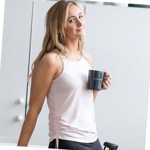 여자헬스복 아이리스 사이드 루쉬 탑 1p 헬스 운동 여성 간편한