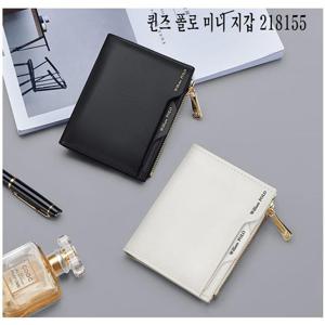 소가죽지갑 퀸즈 폴로 여성용 소가죽 미니 카드 지갑 218155