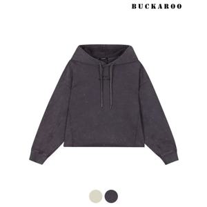 [버커루]여자 루즈핏 티셔츠 패치 아트웍 후드 맨투맨 TS(B241TS520P)