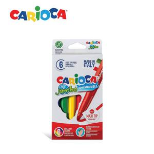 CARIOCA 까리오까 점보 슈퍼워셔블 MAXI팁 컬러펜 6색 세트