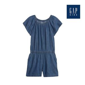 [갭키즈]밴딩 스쿱넥 데님 점프수트(813130-00-9_IG)