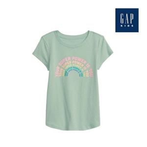 [갭키즈]슈퍼 파워 무지개 라운드 티셔츠(793110-03-9_LGN)