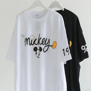 빅사이즈미시옷 306P549S 반팔티 의류 캐릭터 빅사이즈 레터링