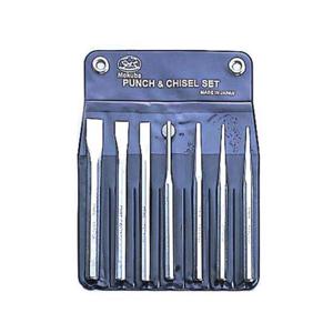 모쿠바 치셀 펀치세트 다가네 핀펀치 센타펀치 7PCS