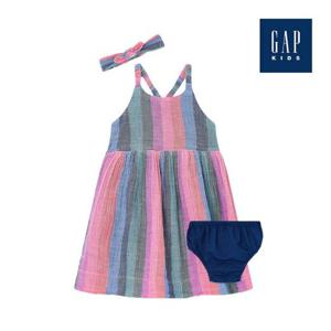 [갭키즈]패턴드 거즈 헤어밴드 원피스(869376-00-9_MUT)