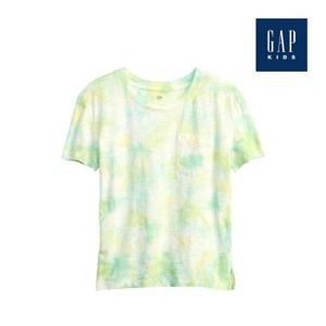 [갭키즈]타이다이 슬럽 포켓 티셔츠(793074-14-9_LGN)