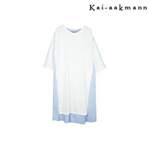 [카이아크만] 언발란스 배색 원피스(KPBOP423W0_SK)