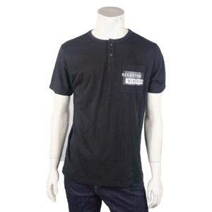 [카이아크만] 헨리넥 프린트 포켓 티셔츠(KPBTS593M0_BK)