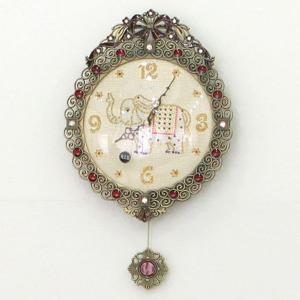 데일리데코 물방울 코끼리 추 벽시계