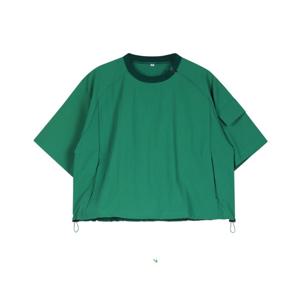 골피아 PF4M606W 여성 스트리트 지퍼 포켓 반팔 아노락