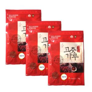 2025년 국산 예천 태양초 고춧가루 매운맛 3kg
