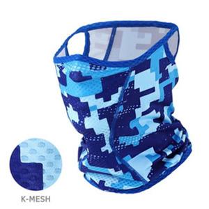 자전거 등산 스포츠 동호회 단체 매쉬 마스크 블루