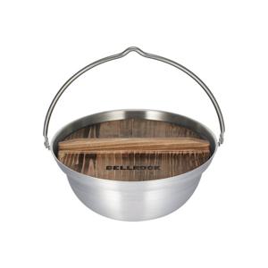 벨락 캠핑 나베 냄비 20cm 모닥불 화로 스텐 IH 샤브샤냄비