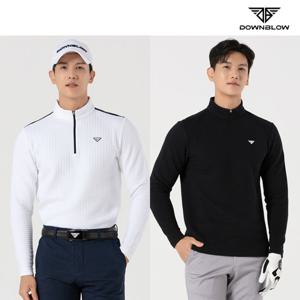 다운블로우 남성 방한 엠보 카라 티셔츠 DBFWL6300M