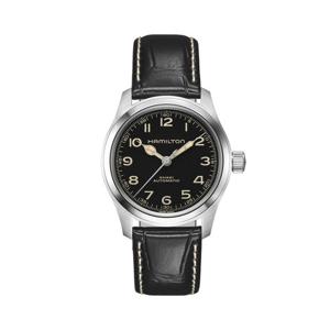 해밀턴 H70405730 카키필드 머피 남성 가죽 오토매틱 38mm