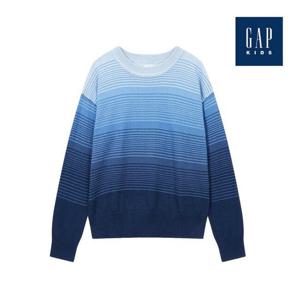 [갭키즈]옴브레 스트라이프 코튼 니트(759369-00-9_BL)