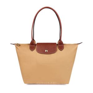 롱샴백 숄더 르플리아쥬 미듐 2605089P86 베이지브라운