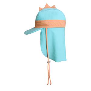 [삐까부]뿔공룡 민트 아동 플랩캡 자외선 차단 유아 수영모자
