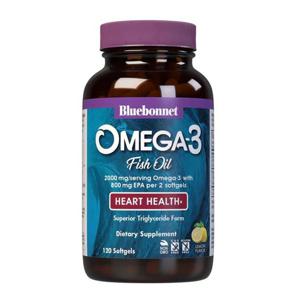 블루보넷 뉴트리션 오메가-3 피쉬 오일 하트 헬스 레몬 -- 120 소프트젤