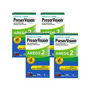 4개X  바슈롬  프리저  비젼  아레드2  포뮬라  아이  비타민  210  소프트젤