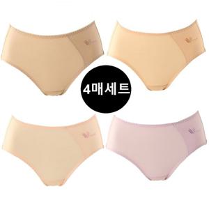 와코루 4매세트 면60수 데일리 로고 순면팬티 WPT4125