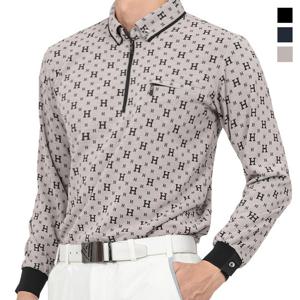 쟌피엘 남성 에이치 스판 반집업 골프 카라티셔츠 Model No_J2-4E040