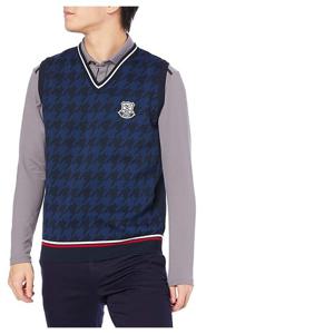 미즈노 골프웨어 베스트 V넥 니트 52JC0501 딥네이비