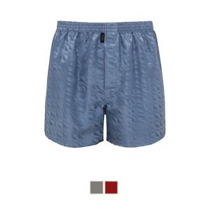 매끄럽고 찰랑거리는 실크 100 자가드 솔리드 남자 트렁크 팬티 WMP5175D