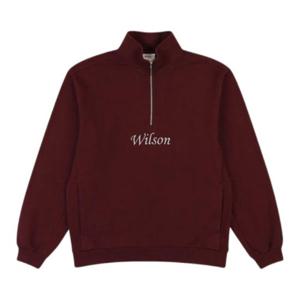 윌슨긴팔티 JQS W233003LHT91-RBN 남녀공용 프렌치테리 반집업 맨투맨