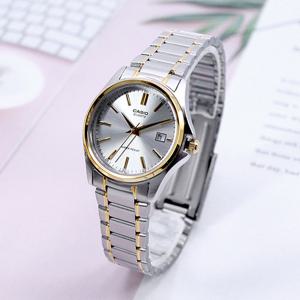 카시오 LTP-1183G-7A 클래식 아날로그 콤비 정장 여자 메탈 시계