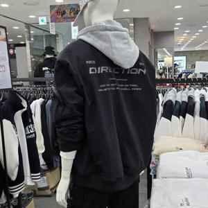 [써드케이](남녀공용)패딩 항공 점퍼MP1JU004-블랙_CJ