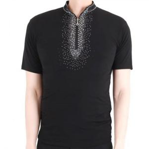 헬스 MDT1300 핫피스 반팔티 라틴 댄스복 에어로빅타이즈