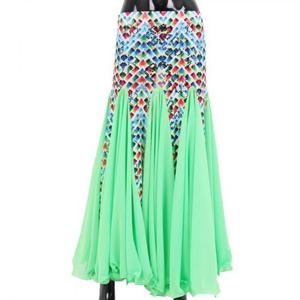 댄스복 BDS7003 무늬 인어치마 산 에어로빅복 라인댄스복 밸