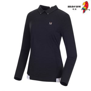 [마코] (여성)슬림 카라 디자인 티셔츠_MMW1TS61