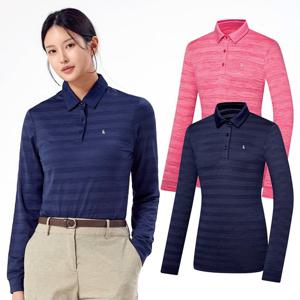 비티알 BTR 2241TB116W 골프웨어 하이쿨 통풍 흡습 여성 골프 긴팔 카라 티셔츠