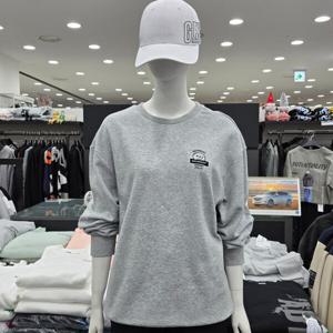 [써드케이](남녀공용)캐릭터 자수 티셔츠MP6TU138-멜란지 그레이