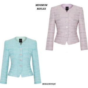 [미니멈]미니멈 MD 트위드 크롭 자켓 MD MXBAWJ3110 MD_CJ