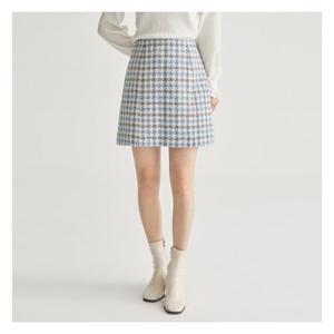 [로엠]체크 트위드 스커트 (RMWHC11R31-T)