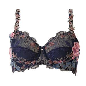 B컵 고급 살루트 70주년 기념 플라워 클래식 여성 홑겹 브래지어 DBR0471