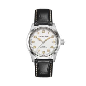 해밀턴 H70405710 카키필드 남성 가죽 오토매틱 38mm