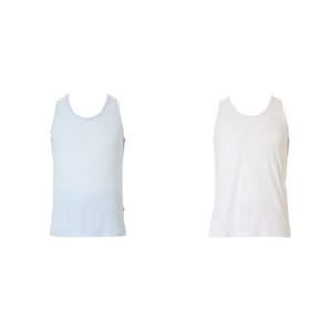 와코루 얇고 시원한 아사코튼 면100 남성 민소매런닝 2매세트 WMV8426RSET