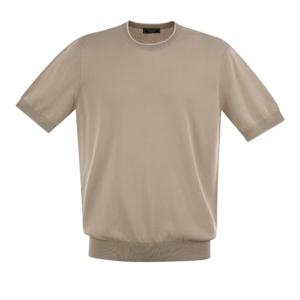 페세리코 퓨어 코튼 얀 니트 티셔츠 R59003F14 H44