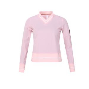 골피아 여성 파스텔 펀칭 브이넥 여름 긴팔셔츠 ATM54R5157