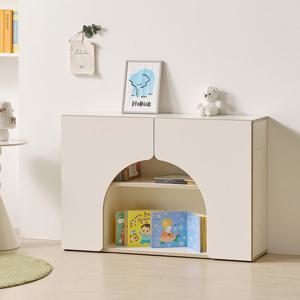 나무뜰 버디 E0등급 2단 책장 와이드 교구장 아기 유아 책장 수납장 MRF031C (착불)